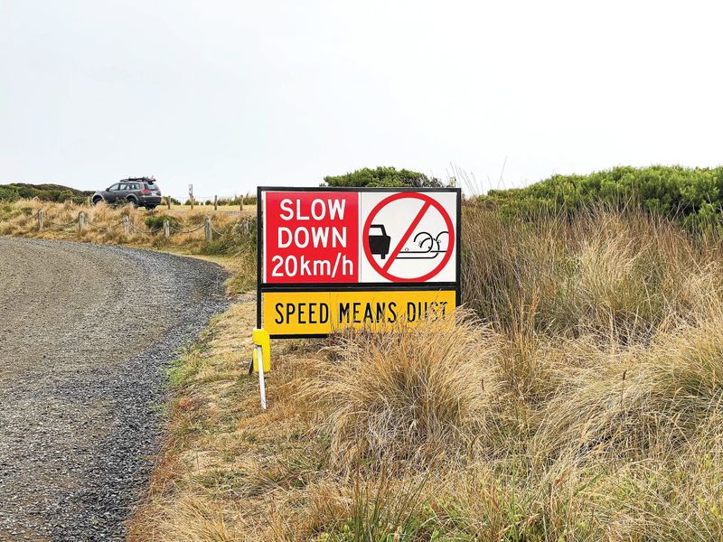 Dust up over speed signs at Surf Beach post image