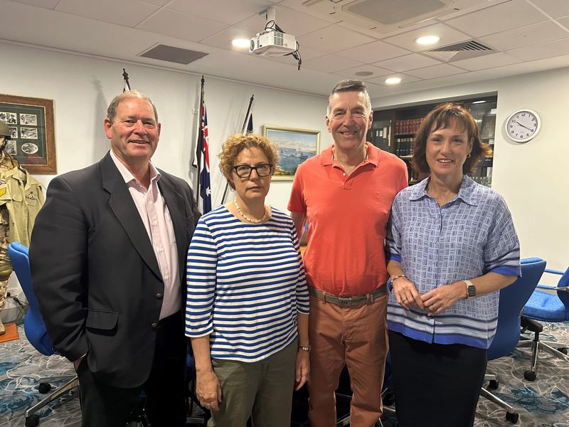 Nationals chat to locals post image