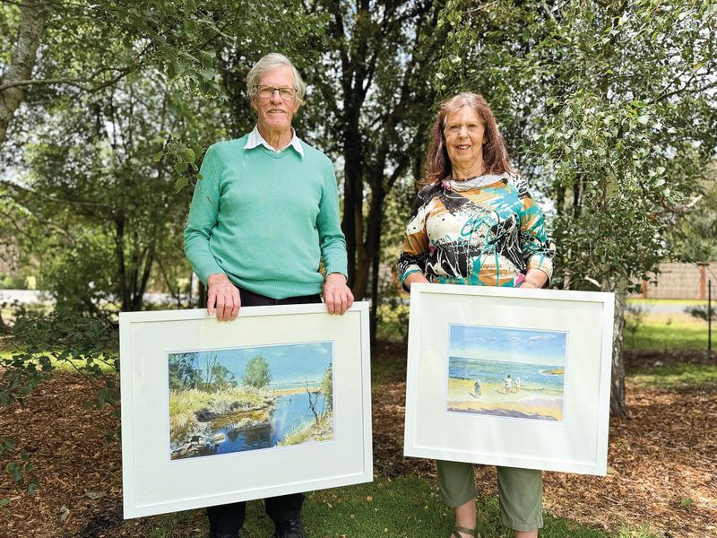 Stunning island watercolour exhibition post image