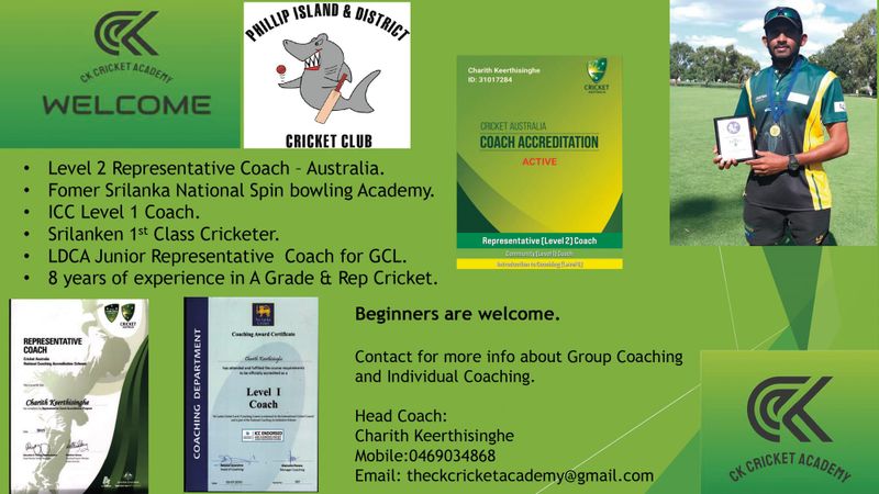 Group & Individual cricket coaching post image