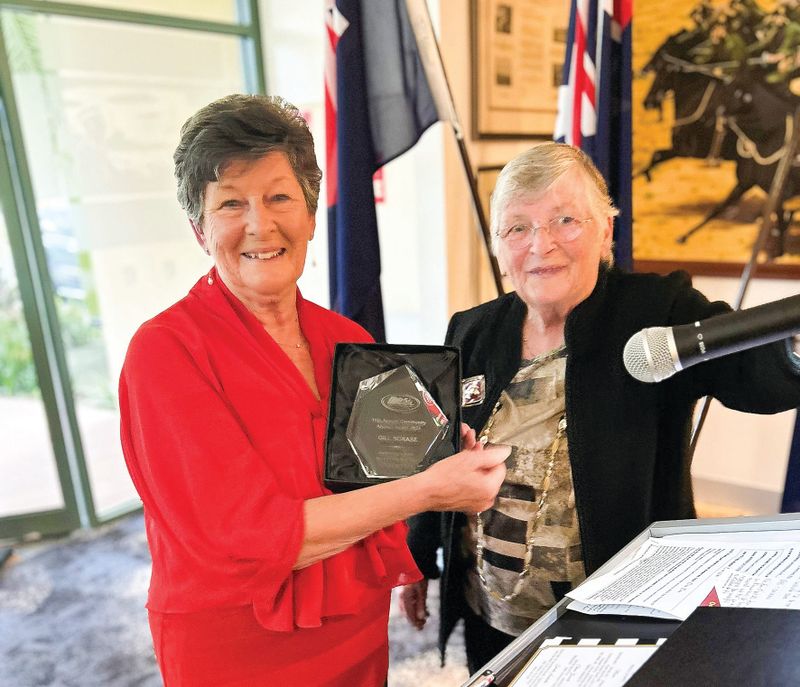 Gill presented with Anzac Award post image