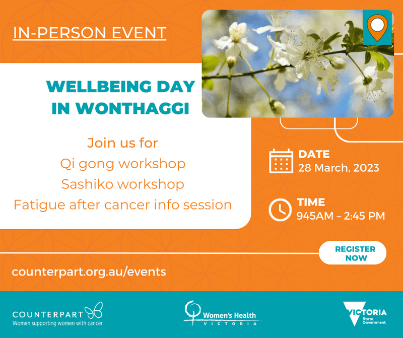 Wellbeing event for women with cancer post image