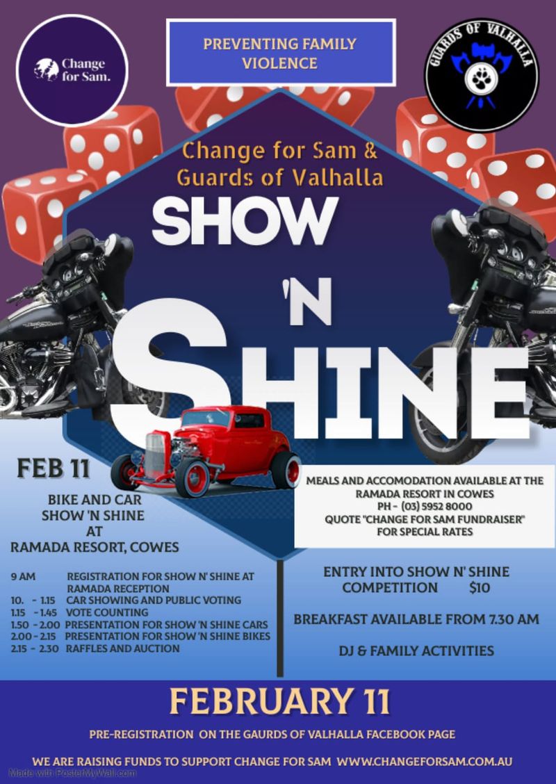 Change for Sam and Guards of Valhalla - Show 'N Shine post image