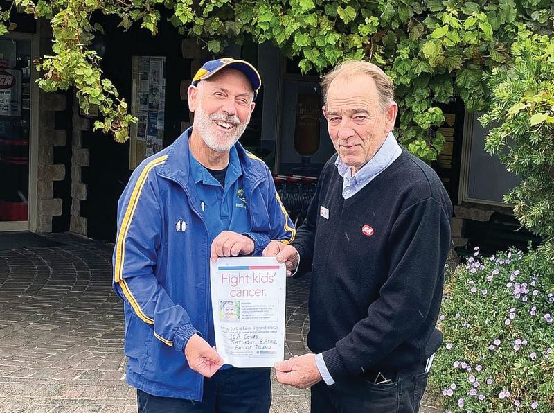 Lions and IGA Cowes join to fight childhood cancer post image