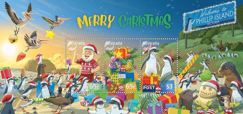 Santa's special Phillip Island stamp post image