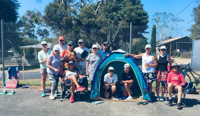 Making a racquet at the beach post image