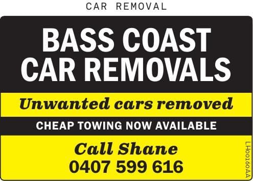 Bass Coast Car Removal post image