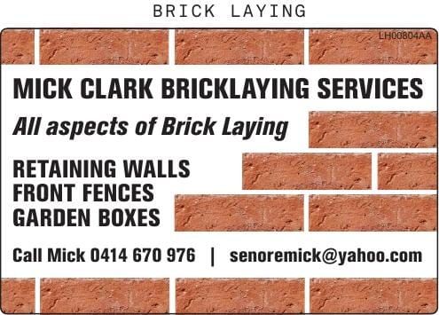 Mick Clark Bricklaying post image