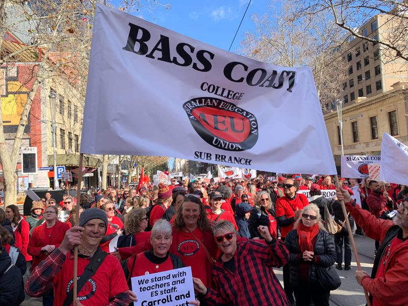 Local teachers demand better deal post image