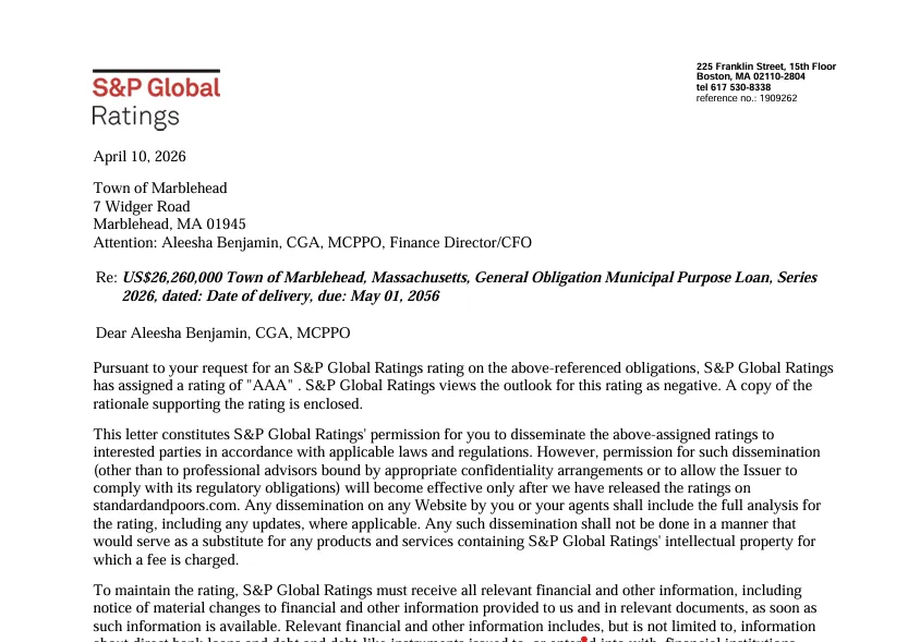 S&P affirms Marblehead's AAA bond rating, shifts outlook to negative