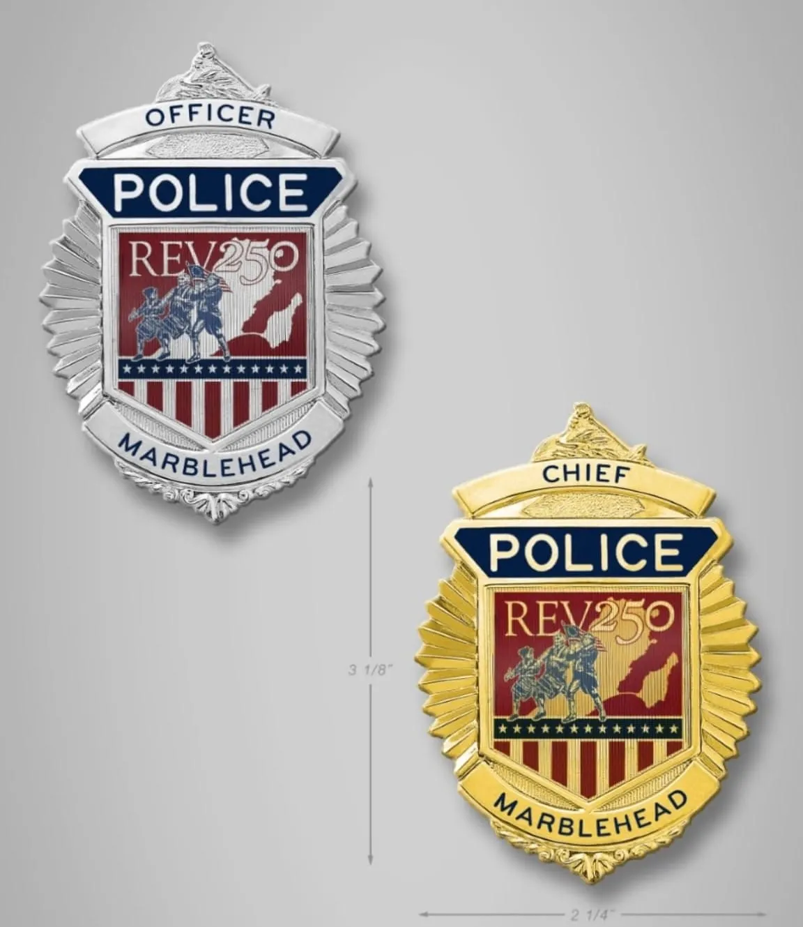 Marblehead police badge carries ’Spirit of ‘76’ into Revolution 250​​​​​​​​​​​​​​​​