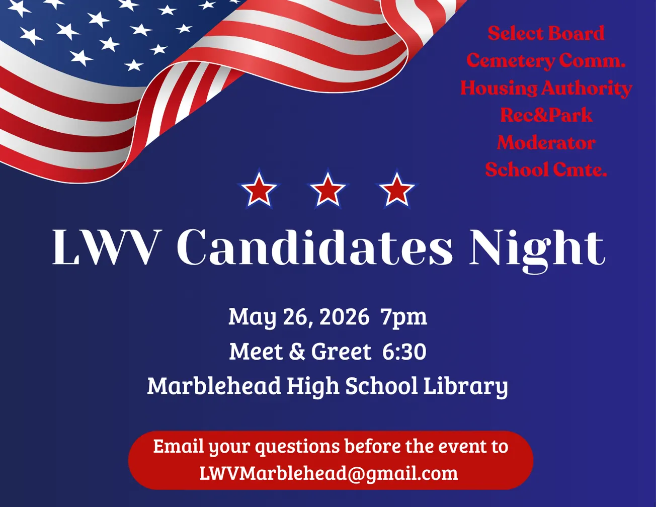 Marblehead League of Women Voters to host Candidates’ Night May 26