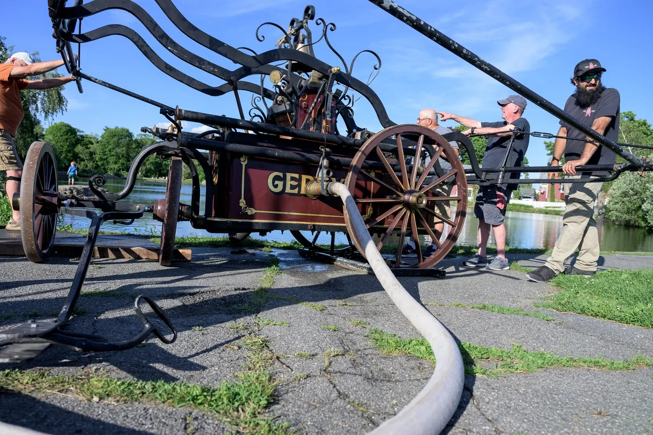 Gerry No. 5 pumper returns to Redd’s Pond after eight years out of public view