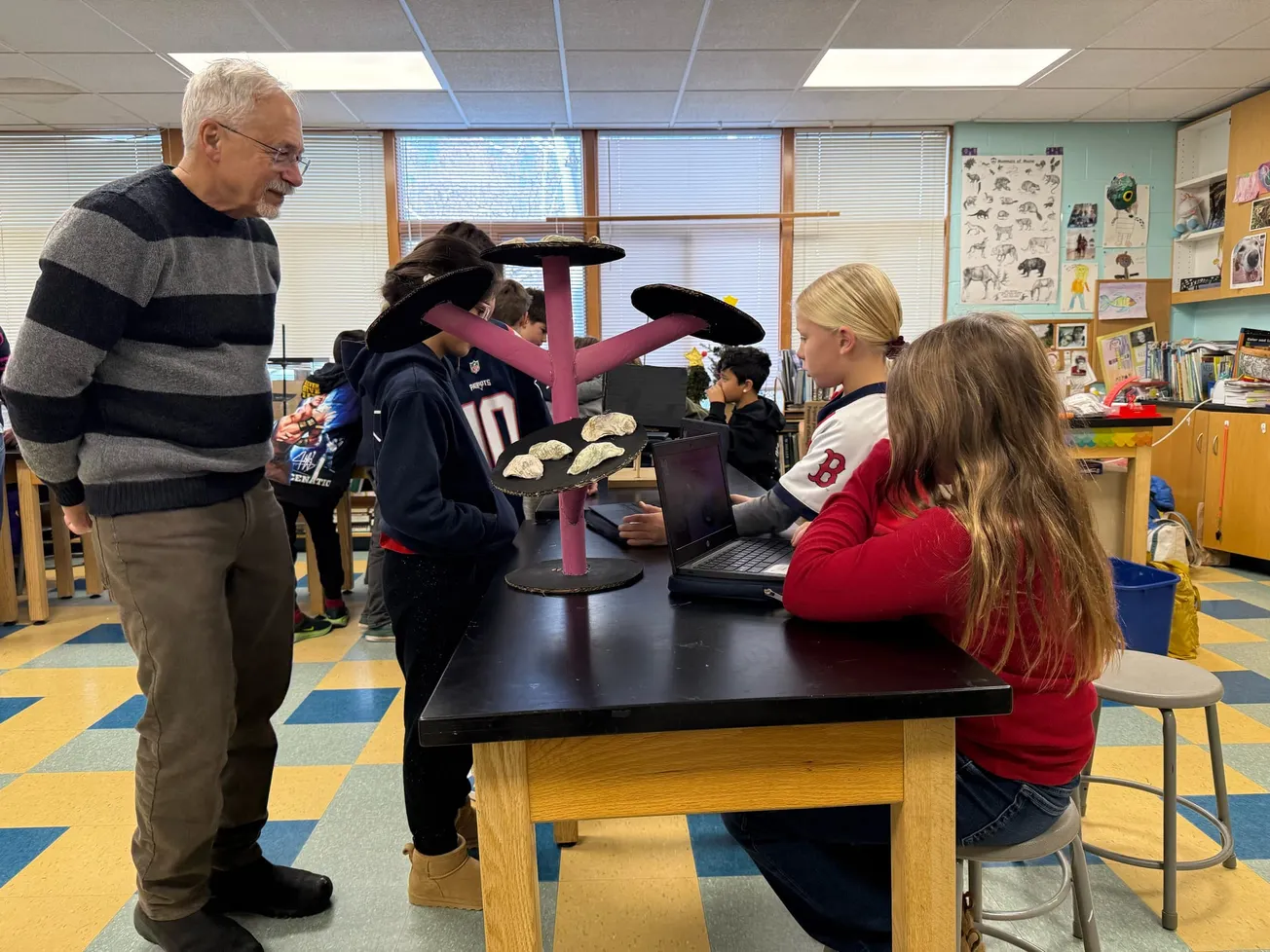 Tower students help launch oyster reef restoration project