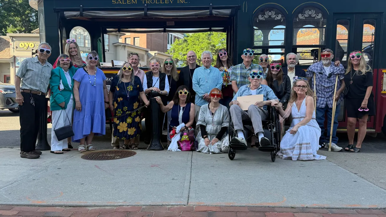 For Tony Shea’s 90th, the surprise came rolling up Barnard Street