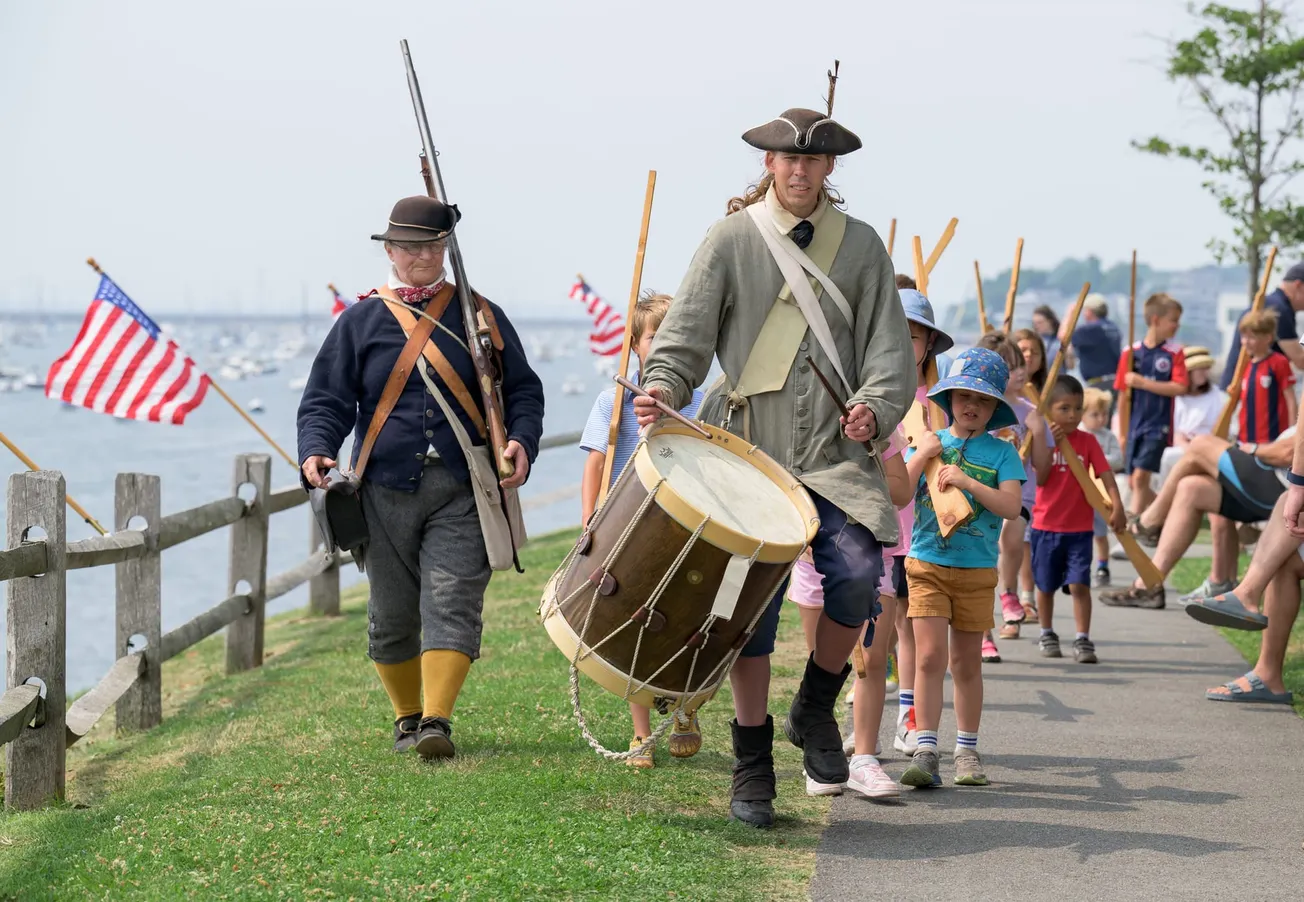 Reenactors turn Fort Sewall into an 18th-century camp