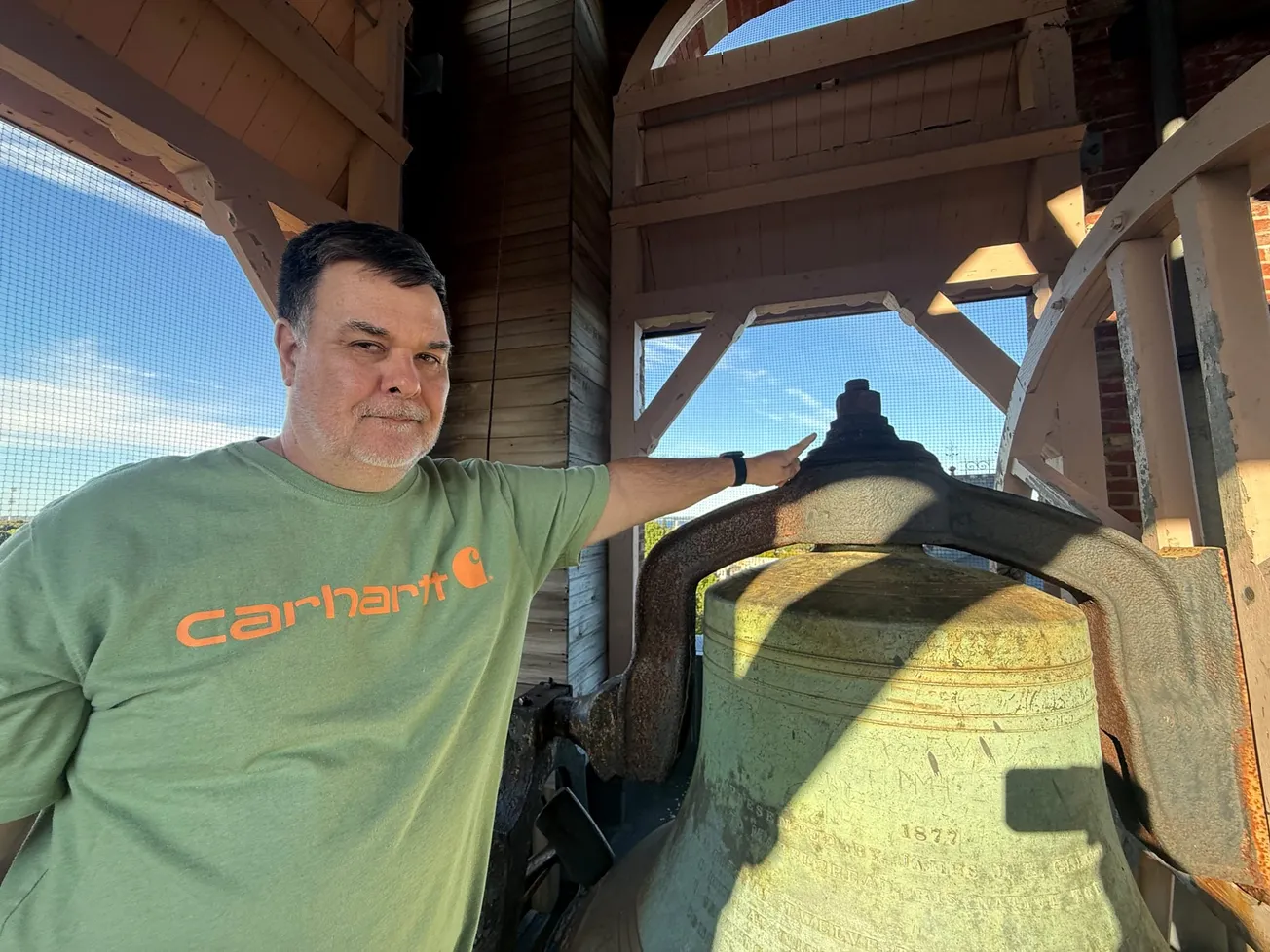 Rusted nut halts plan to turn Abbot Hall's 1877 bell
