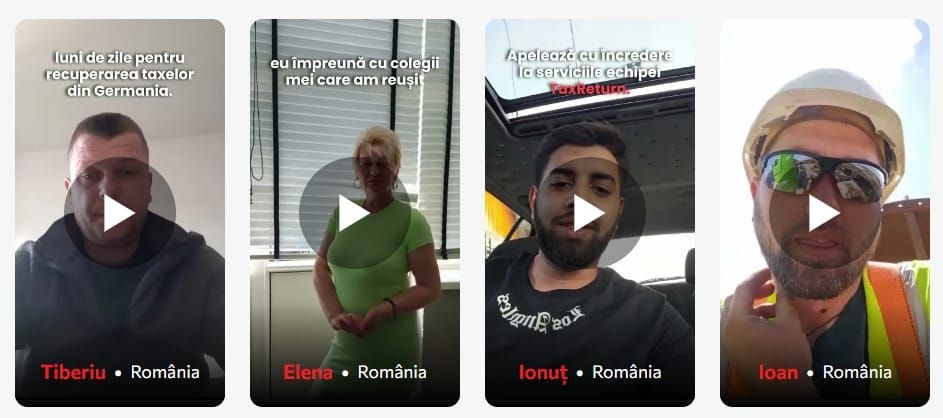 clienți mulțumiți returnare taxe