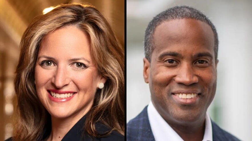 Democrat Benson, GOP's James tackle affordability, federal relations at gubernatorial debate