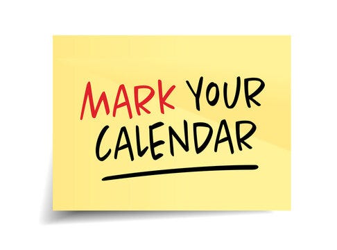 Community Calendar: Oct. 1-31