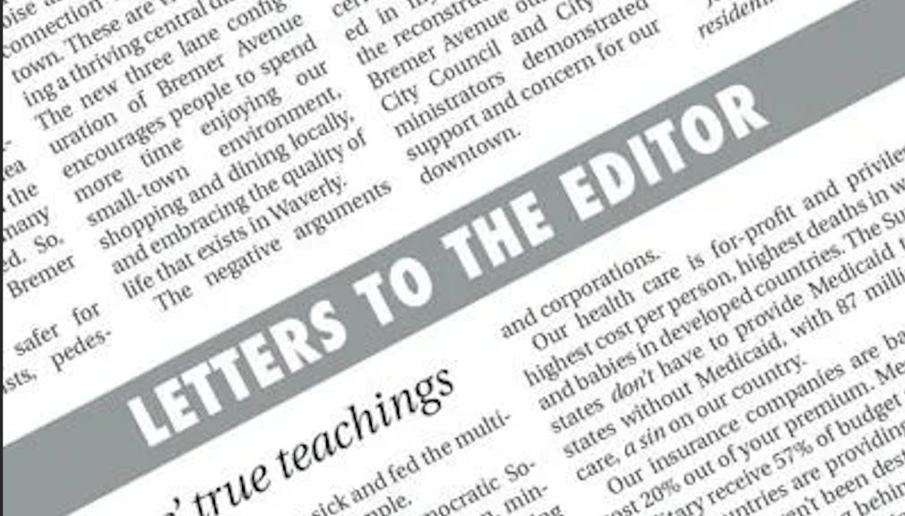 Letter to the Editor: Good luck, Joe Moss
