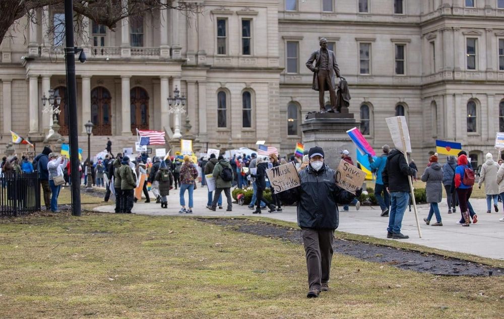 West Michigan residents keep protests going over Trump Administration's actions post image