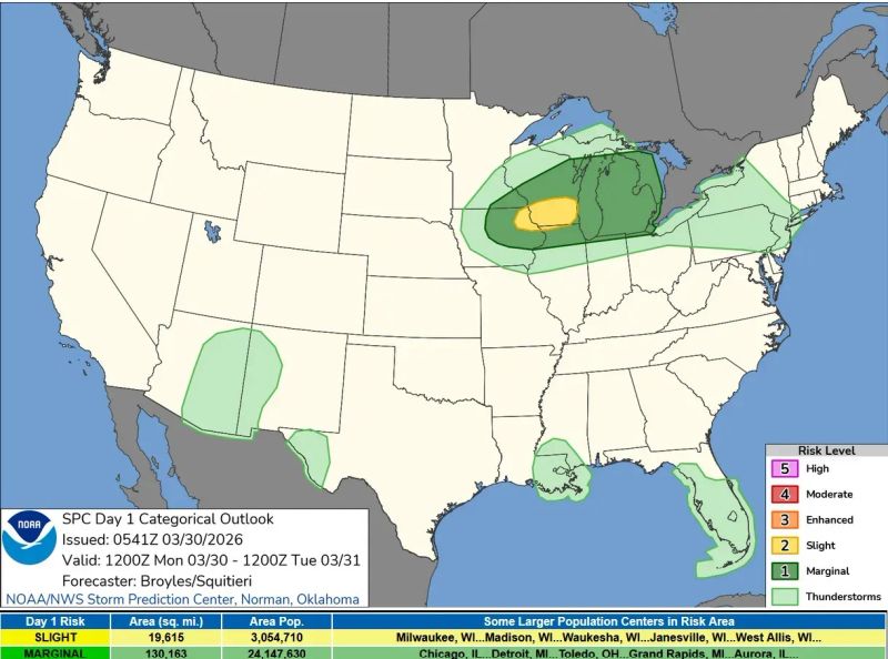 Warm front to bring storms. Get Bill Steffen's weekday forecast post image