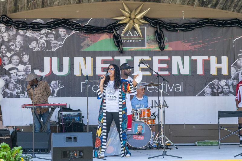 Hundreds celebrate Juneteenth with music, food, entertainment post image