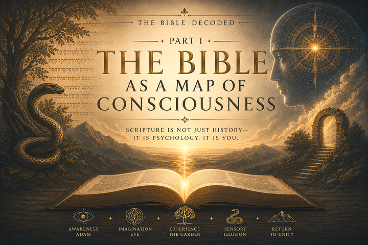 The Bible as a Map of Consciousness banner exploring symbolic biblical interpretation