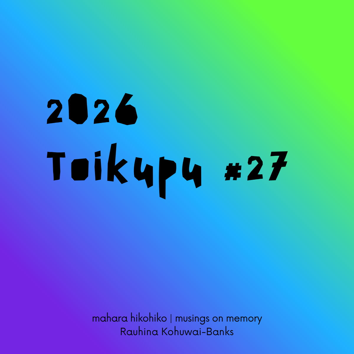 toikupu #27, 2026