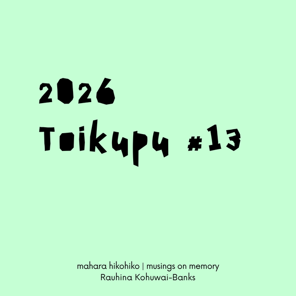 toikupu #13, 2026