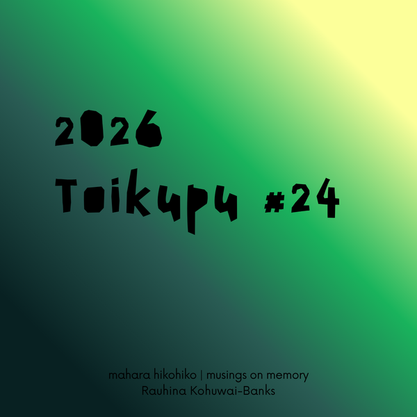 toikupu #24, 2026