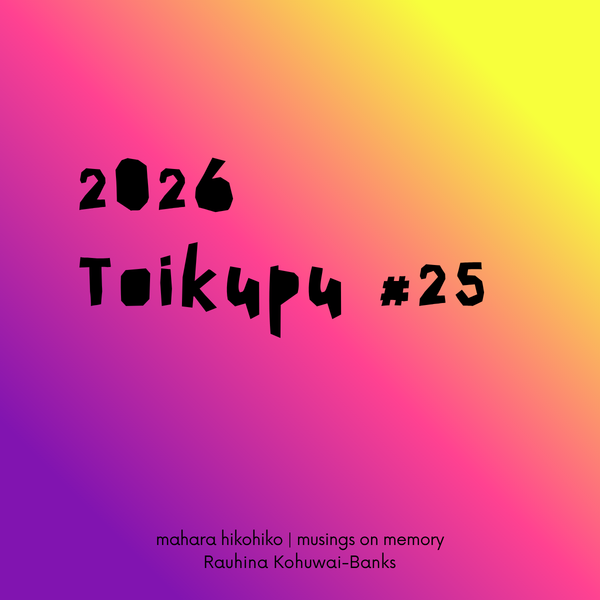 toikupu #25, 2026