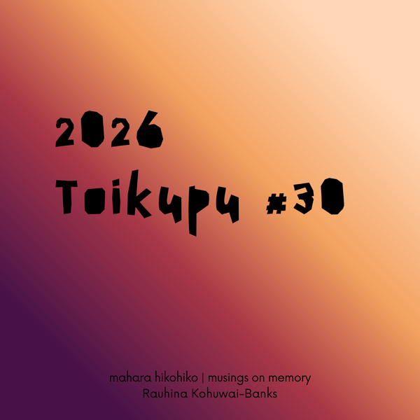 toikupu #30, 2026