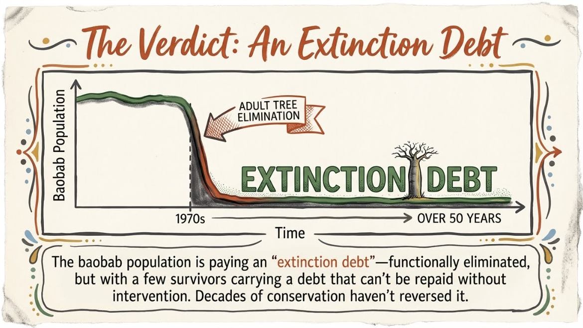 The Verdict: An Extinction Debt