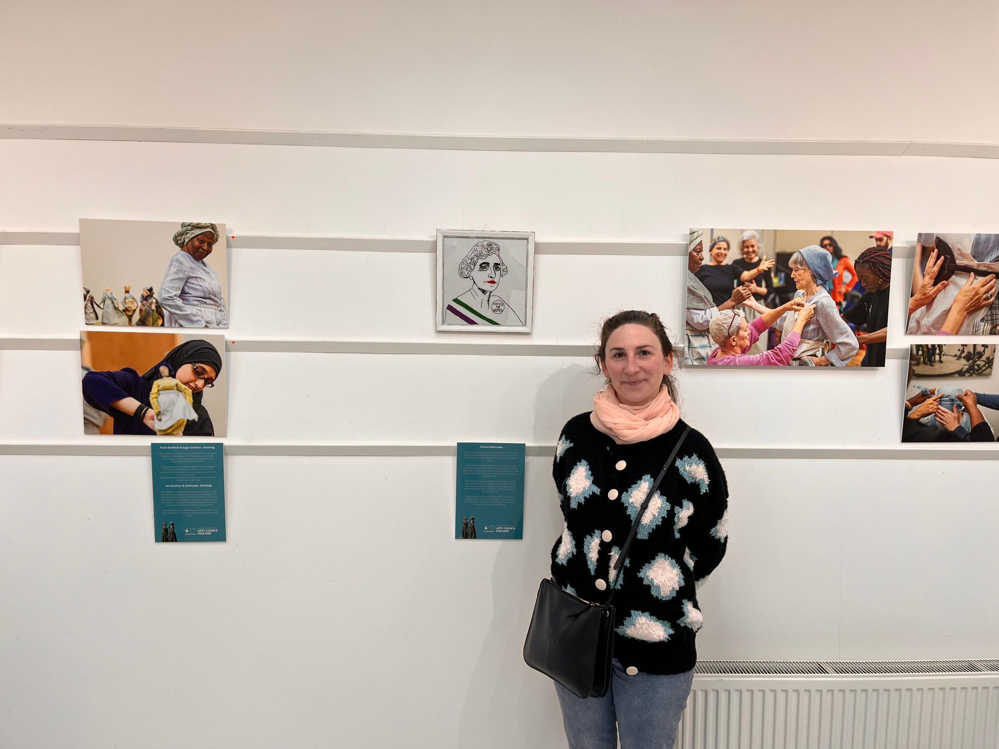 On Standing in This Place Exhibition with Helena's portrait