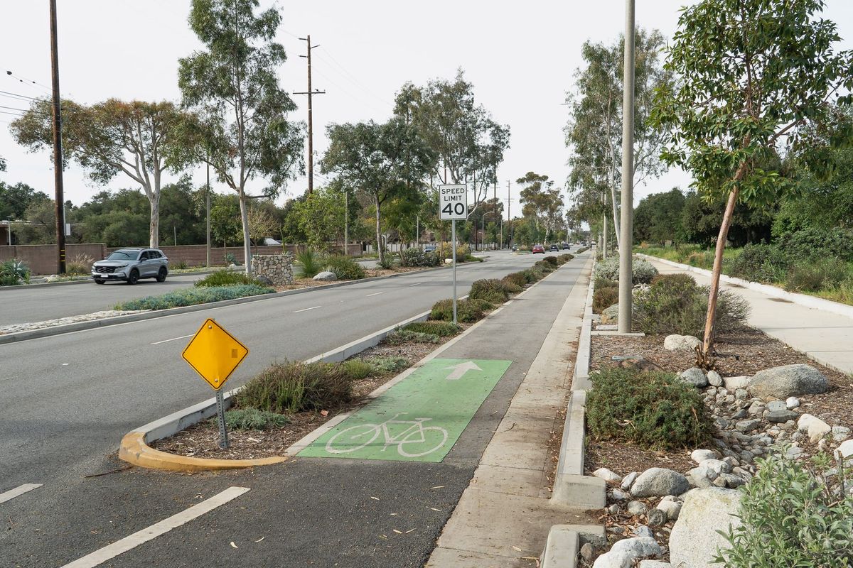 What is a Class IV bikeway?