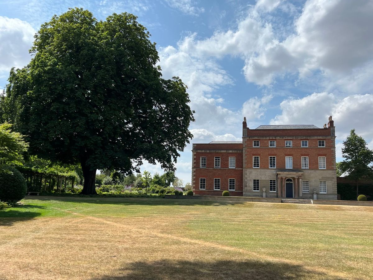 The main house and 150 years old horse chestnut tree