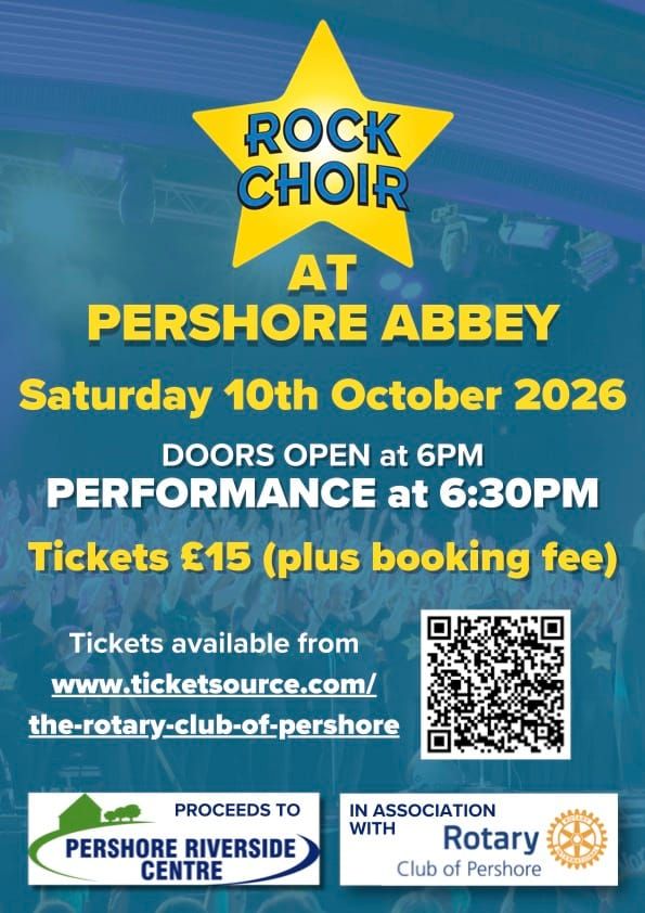 Rock Choir - in aid of Pershore Riverside Centre