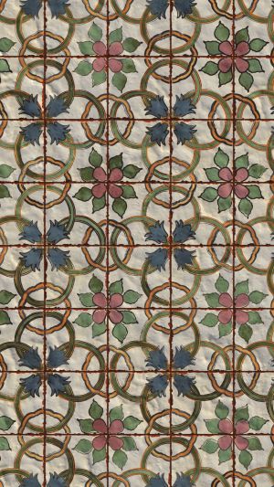 Majolica tiles - quilt fabric design