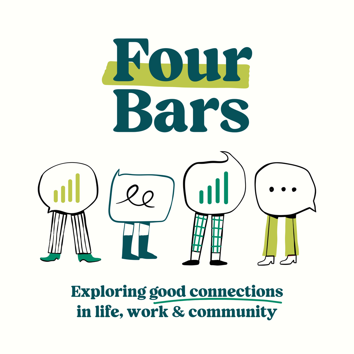 The Four Bars Podcast Official Logo