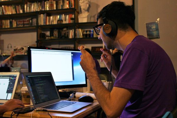 Stephen is learning how to code a web application