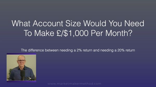 What Account Size Would You Need To Make £1,000 Per Month?