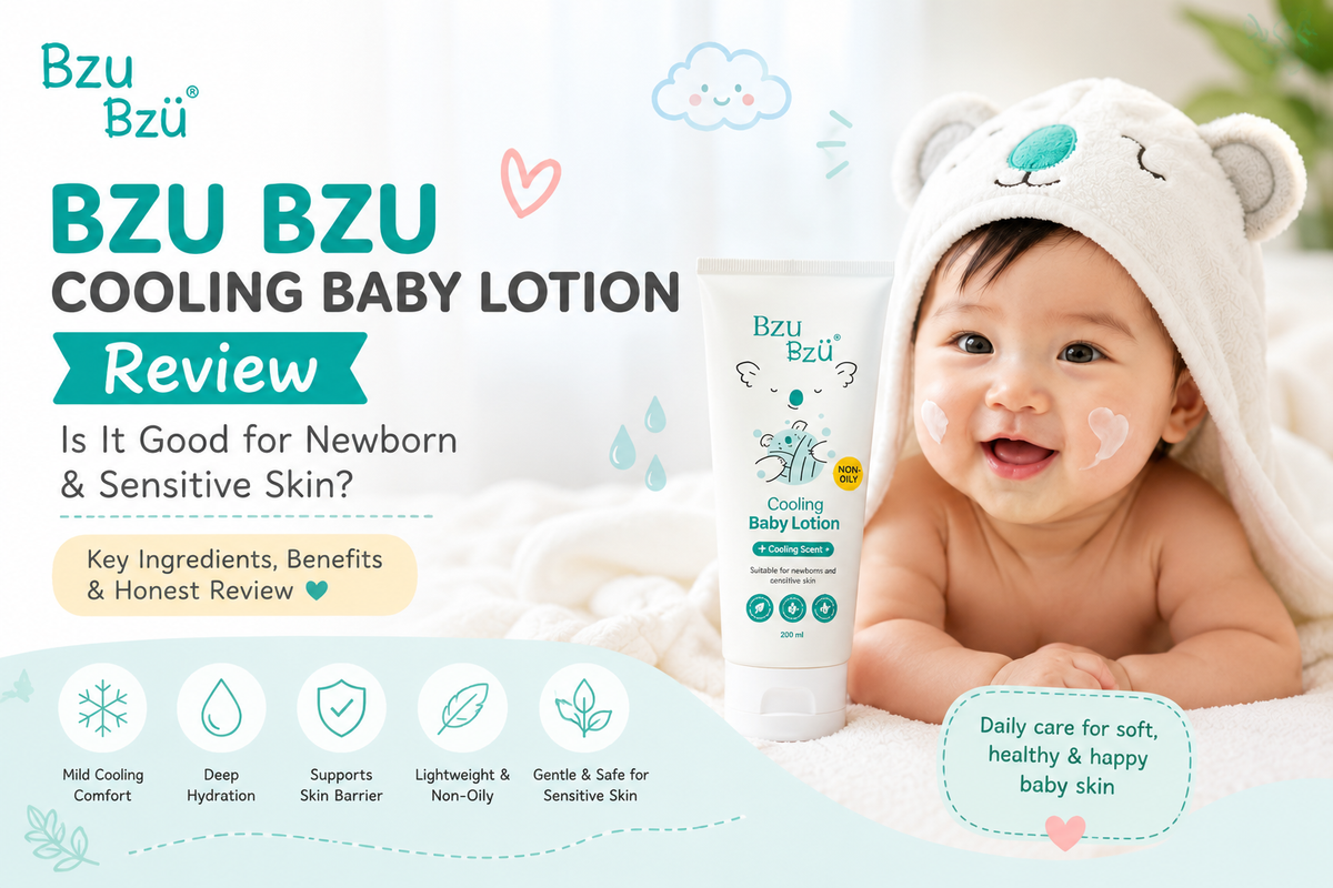 BZU BZU Cooling Baby Lotion Review: Is It Good for Newborn & Sensitive Skin?