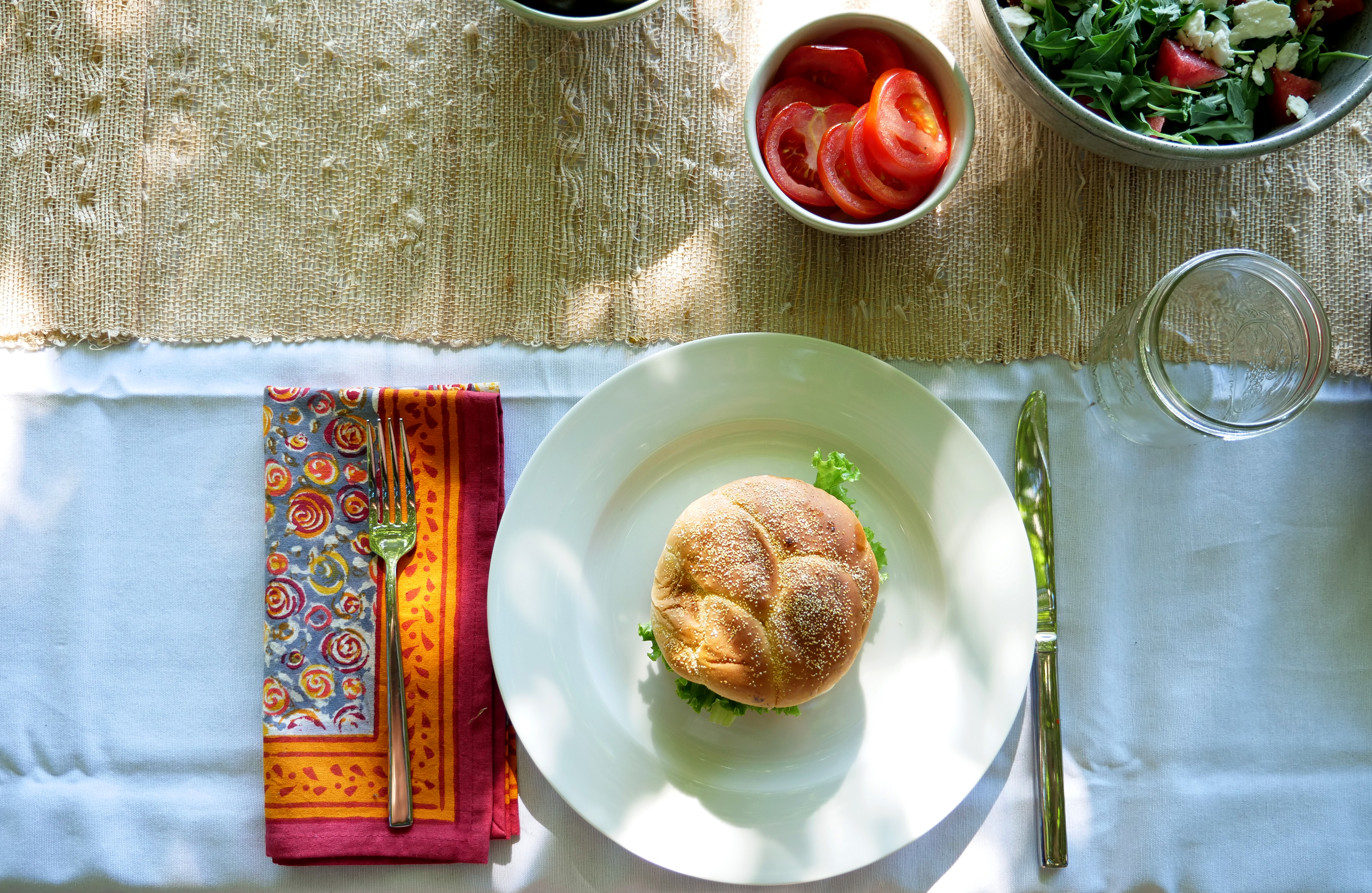 your burger, ready for the nomming