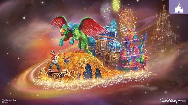 First Look: Walt Disney World Nighttime Parade ‘Coco’ Float and Official Poster