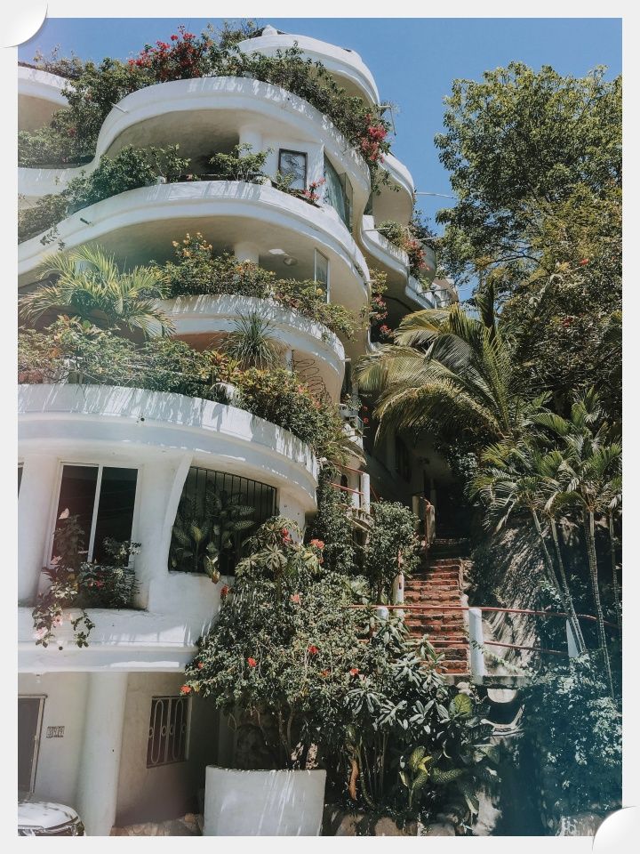 Image of Curvilinear and Varied Balconies With Plants Make for Great Outdoor Living Space. Naan Design.  Naandesign.