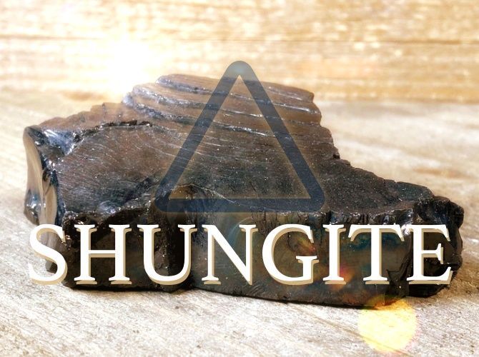 A large piece of elite shungite, the good black rock.