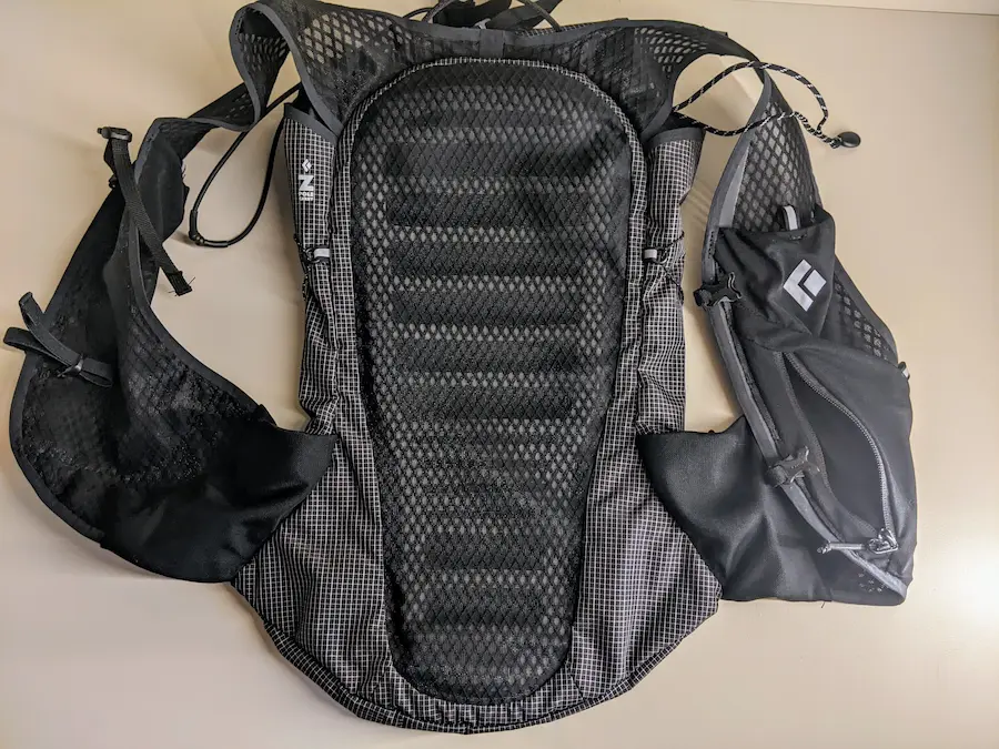 Black Diamond Backpack 15 Distance, plaque dorsale, noir