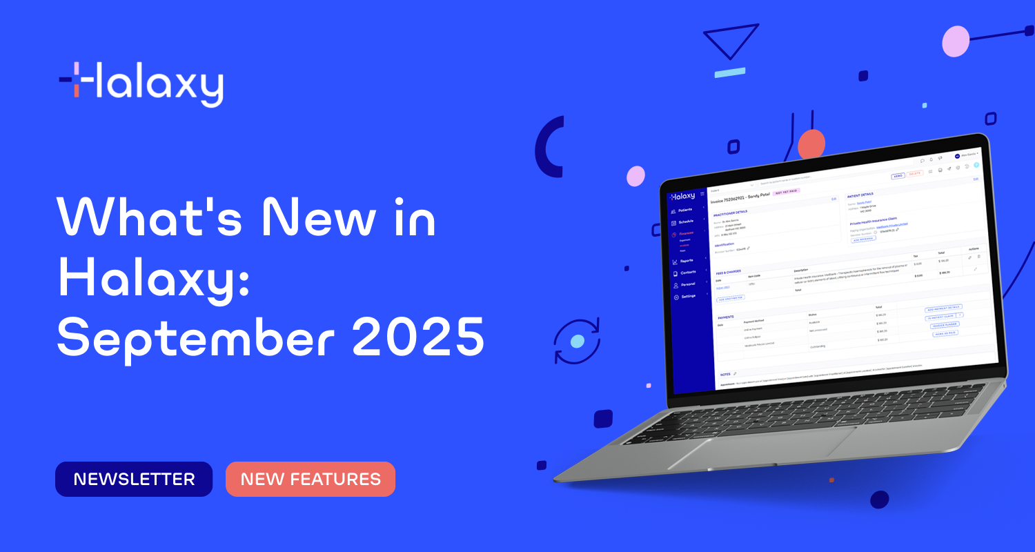 What's New in Halaxy: September 2025